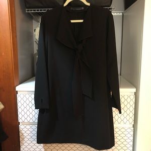 zara pussy bow dress - L